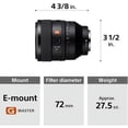 thumbnail image 5 of Sony FE 50mm F1.2 GM (SEL50F12GM) Full-Frame Lens Bundle with 3PC Filter Kit (W/UV, CPL, FLD), Gadget Bag, More | Sony 50mm Lens, 5 of 9