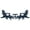 Navy, variant on DuroGreen 5-Pc Folding Adirondack Chair Set, 2 Chairs, 2 Ottomans, and 1 Side Table Made With All-Weather Tangent Lumber, Oversized, High End Patio Furniture, No Maintenance, USA Made, Navy