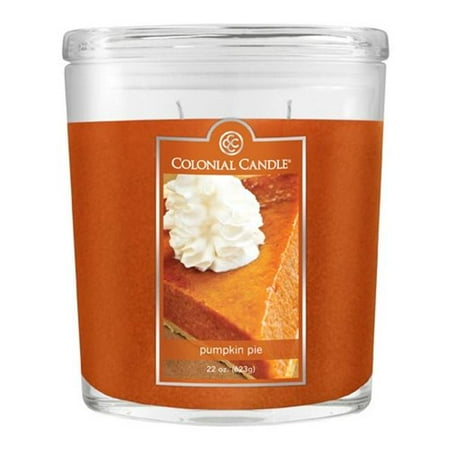 Fragranced in-line Container CC022.1659 22oz. Oval Pumpkin Pie Candles - Pack of 2