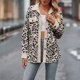 thumbnail image 1 of Camisa Chaqueta de leopardo para mujer, chaqueta holgada con cuello vuelto, chaquetas de gran tamaño para mujer Ygjytge Beige T S para Mujer, 1 of 6