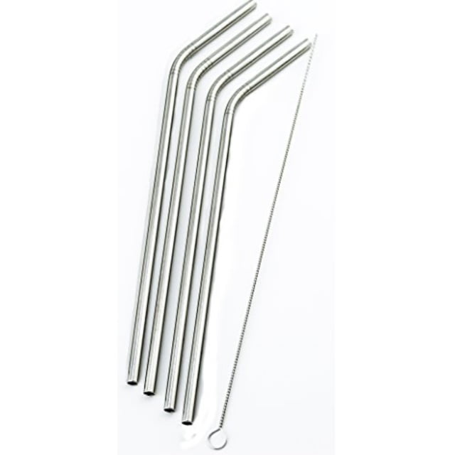 Pink Simply Straws Bent Classic 9mm by 6-Inch Straw 
