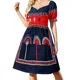 thumbnail image 2 of Este es el vestido de manga corta de amor, vestido de cumpleaños, vestido para mujer, ropa de mujer coreana con estilo., 2 of 7