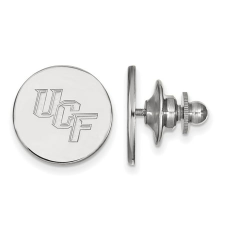 LogoArt Sterling Silver Rhodium-plated University of Central Florida Lapel Pin