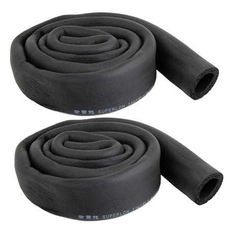 

Unique Bargains 2 Pcs Air Conditioner Foam Thermal Insulation Pipe Protecting Black