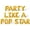 Gold, variant on Letter Balloons - PARTY LIKE A POP STAR 16" Inch Alphabet Letters Foil Mylar Balloon Pop Star Birthday Party Banner (Pink)