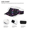 thumbnail image 3 of Kdxio Colorful Guitar Print Sun Visor Hat Golf Visor Adjustable Velcro Outdoor Sports Cap for Men Women, 3 of 7