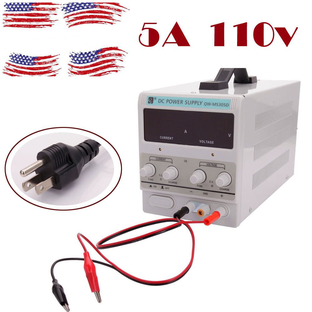 5A /10A DC Power Supply Adjustable Variable Dual Digital Lab Test w/ LED Display 