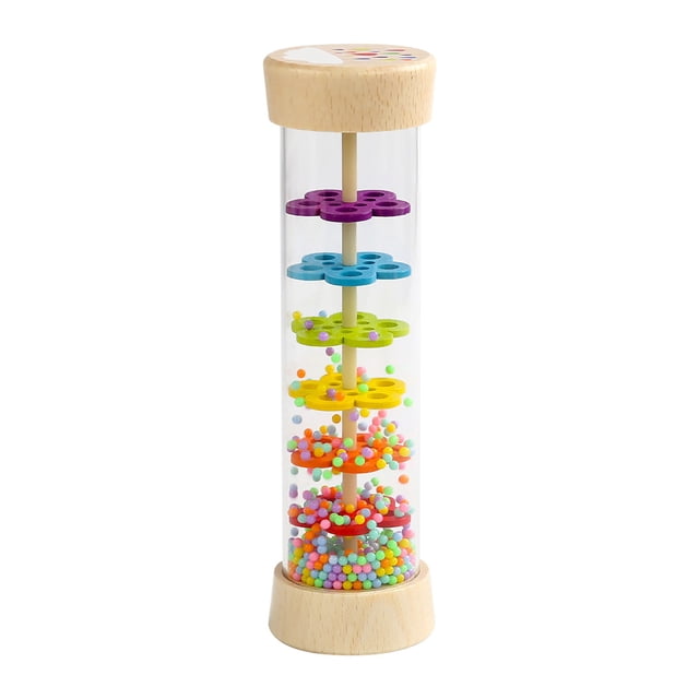 Wooden Musical Instruments Children's Wooden Rain Sound Tube Orff Music Enlightenment Instrument Education Early Education Hand Eye Coordination Training Toy