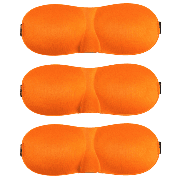 Máscara para dormir, paquete de 3, máscaras para ojos 3D que bloquean la luz para dormir, venda para los ojos para dormir de lado