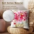 thumbnail image 5 of Valentines Day Pillow Covers 18x18 Inch Valentines Pillow Covers Set of 2 Pink Heart Love Floral Throw Pillows Cover Anniversary Decorative Farmhouse Linen Cushion Covers for Home Sofa Couch Bed, 5 of 6