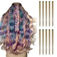 thumbnail image 2 of 10X Wig Extensions Bradem Clear Out Deal, Colored Hair Extensions, Multi-Colors Party Highlights Clip in Synthetic Hair, Hair Extensions & Accessories H, Catch the Hair, 2 of 2