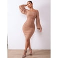 thumbnail image 6 of Zip-Back Ruched Bodycon Dress, 6 of 11