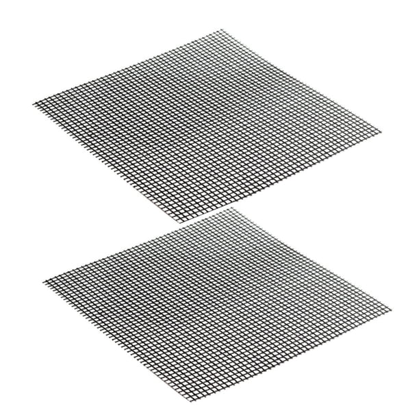 BESTYASH Barbecue Grill Mesh Plateado Resistente Para Asar Con Superficie Antiadherente Fácil De Limpiar