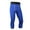 Blue, variant on Mens 3/4 Athletic Pants Gym Basketball Athletic Leggings Sports Running Spandex Base Layer