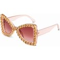 thumbnail image 3 of Bling Bedazzled Rhinestone Sunglasses for Women Sparkly Glitter Diamond Rave Glasses Disco Accessories, 3 of 5