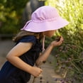 thumbnail image 4 of JAN & JUL Girls' Quick Dry Bucket Hat for Swimming, Water Resistant Beach Hat for Babies (S: 0-6 Months, Pink Sorbet), 4 of 7