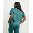 thumbnail image 3 of Hanes Originals Women's Cotton Boxy T-Shirt, Rolled Short Sleeves Cactus L, 3 of 7