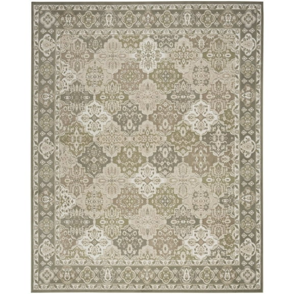 Nourison Home Grafix 7' x 10' Green Vintage Indoor Rug