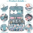thumbnail image 5 of Large Capacity Toiletry Bag Travel Bag, Water-resistant Makeup Cosmetic Bag with Hanging Hook, Portable Hanging Toiletry Bag Organizer, 5 of 7