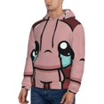 thumbnail image 4 of Saiise The Binding of Isaac Men's Graphic Print Long Sleeve Drawstring Hoodie Pullover Sweatshirt-, 4 of 6