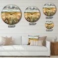 thumbnail image 4 of Designart "Serenity in the Meadow III" Landscapes Oversized Wall Clock, 4 of 5