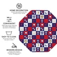 thumbnail image 3 of Honeii golf Print Leather Coaster Set of 4, Ideal for Safeguarding Your Furniture from Drinks Spills and Effortless cleanup-Octagon, 3 of 6