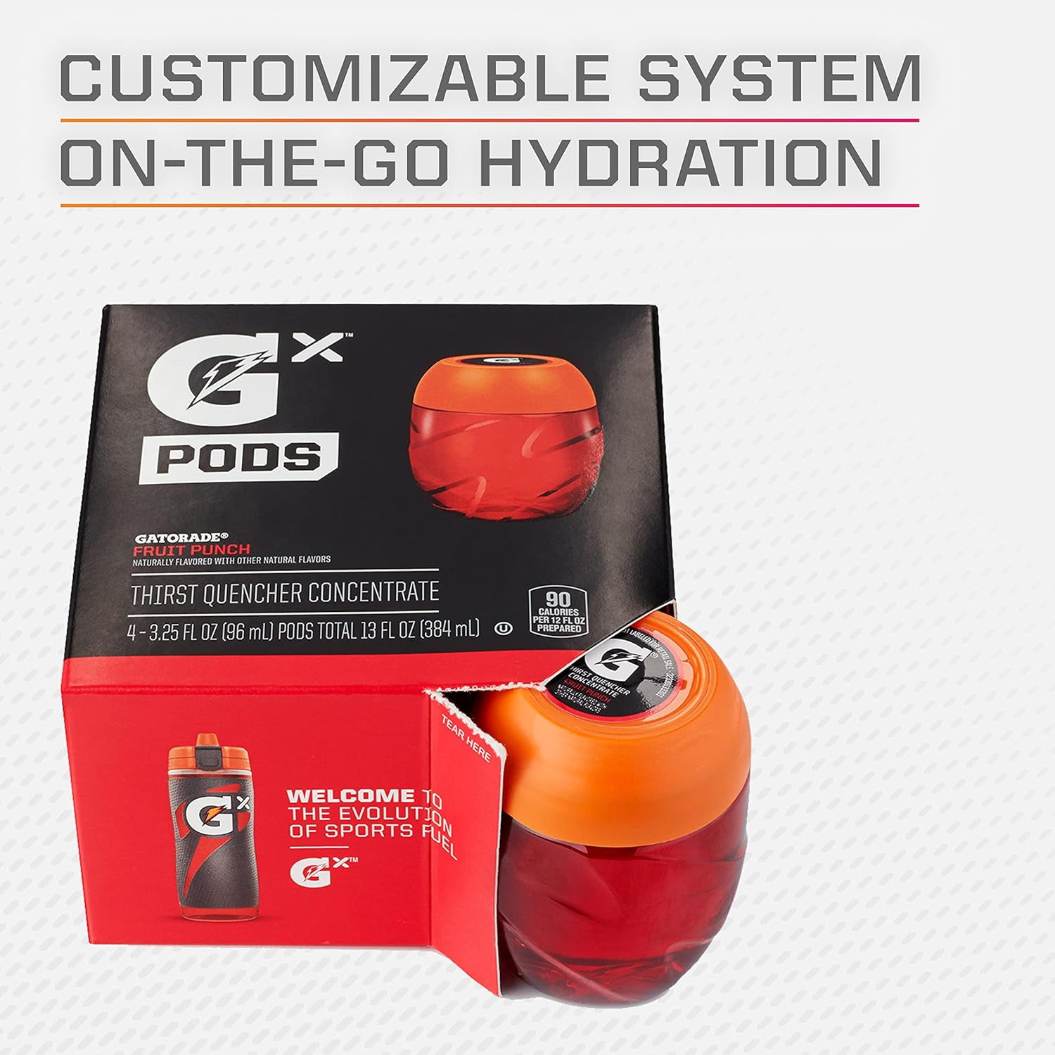 Gatorade Zero GX Pods, Grape Zero Sugar, 3.25 fl oz Pods, 4 Pack