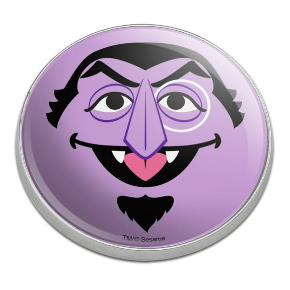 Sesame Street Count Face Golfing Premium Metal Golf Ball Marker