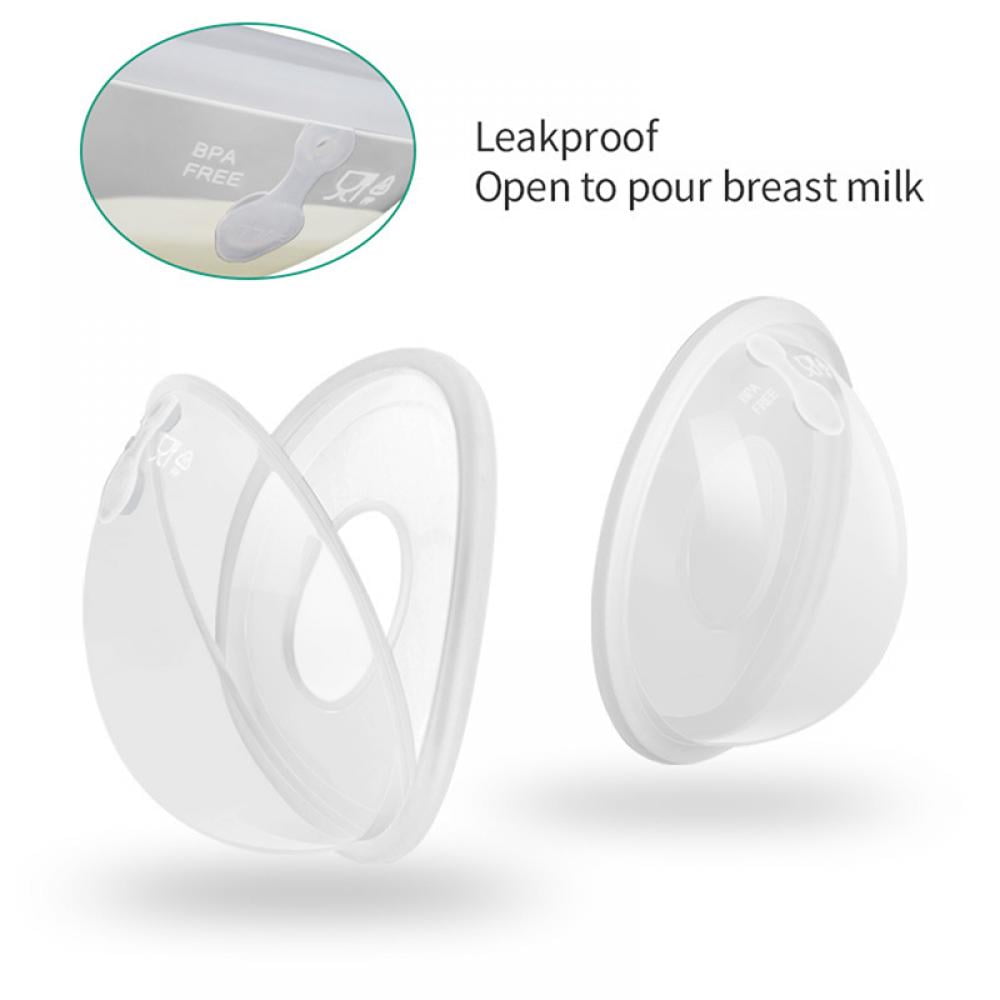 Breast Shells Milk Saver for Breastfeeding 2PCS Anti-Leak Milk Collector Breast Shield Nursing Cups Protect Sore Nipples Breast Milk Collection Shells Reusable Milk Saver 