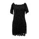 thumbnail image 3 of WILLBEST Vestido De Lino Para Mujer, Vestido De Verano Para Mujer, Vestido De Color Liso Sin Tirantes De Una Línea Con Hombros Descubiertos, Vestido Sin Mangas, Vestido Belleza De Encaje Calado, 3 of 3