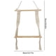 thumbnail image 2 of Xihbxyly Perchero de Pared Bohemio con Cuerda de Algodón y Marco de Madera, Decoración Rústica para El Hogar, Estante Multifuncional, Ideal para Oficina y Dormitorio, Regalo Perfecto, Tamaño 35 X 9,5, 2 of 2