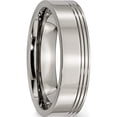 thumbnail image 4 of Titanium Grooved 6mm Polished Band (Size 7.5) Made In China tb168-7.5, 4 of 5
