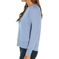 thumbnail image 3 of GAP Women's Long Sleeve Henley French Terry Sweatshirt (English Manor, XL), 3 of 4