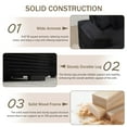 thumbnail image 6 of 111" Modern Sectional Couches, L-Shaped Corduroy Couch with Extra-Wide Chaise Lounge, 8 Pillows, Comfy Deep Seat Corner Sofa for Living Room (Black, 111" W Left Facing Chaise), 6 of 7