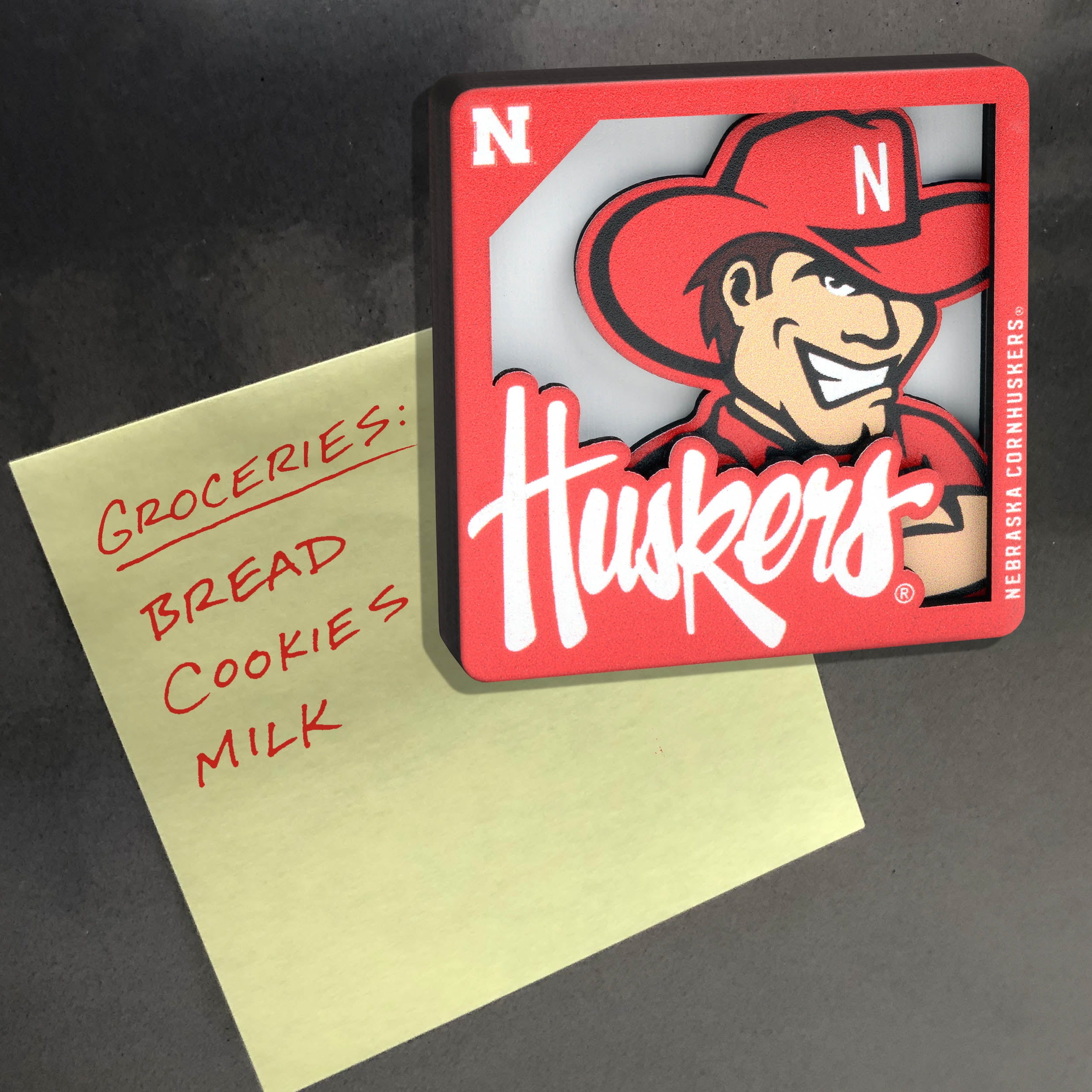 YouTheFan NCAA Nebraska Cornhuskers 3D Logo Series Magnet