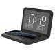 thumbnail image 1 of Reloj digital, reloj despertador de carga inalámbrica con luz nocturna, reloj de escritorio moderno para dormitorio, sala de estar, reloj de noche con repetición, 1 of 8