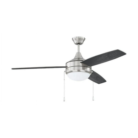PHA52BNK3-BNGW-Craftmade Lighting-Phaze - 3 Blade Ceiling Fan with Light Kit in Modern-Contemporary Style - 52 inches wide by 16.73 inches high
