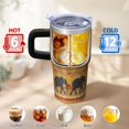 thumbnail image 6 of 20oz elephant Stainless Steel Tumbler with Handle and Straw Insulated Travel Water Bottle with Lid and Straw Easy to Clean Design Gift for elephant Lovers Women Men, 6 of 6