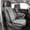 Black with Gray, variant on EKR Custom Fit GMC Sierra Car Seat Covers for 2019-2026 Sierra 1500 & 1500 HD Crew Cab Rear 60/40 Split Bench & Solid Backrest No Armrest,Full Set Leather(Black)