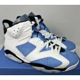 thumbnail image 1 of Ni - ke Air Jordan Retro 6 UNC University Blue White Shoes CT8529-410 Men Size 11, 1 of 5