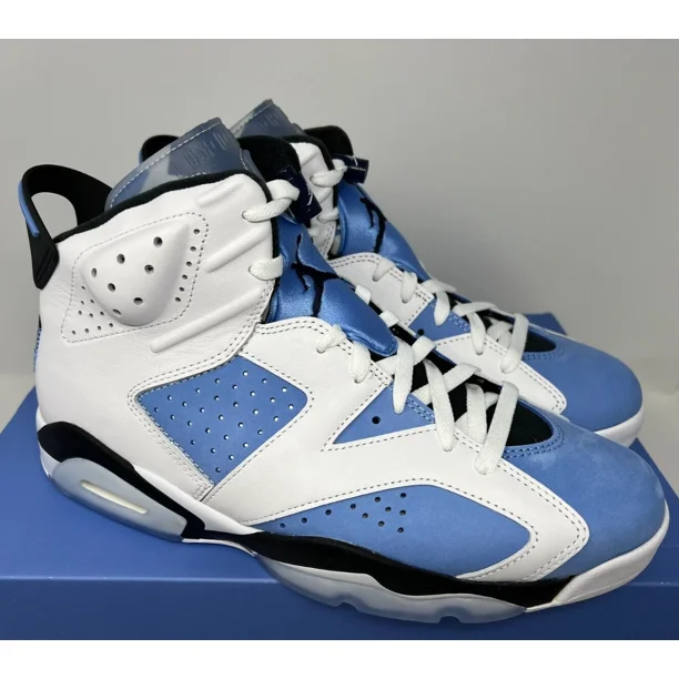 Ni - ke Air Jordan Retro 6 UNC University Blue White Shoes CT8529-410 Men Size 11