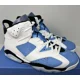 thumbnail image 1 of Ni - ke Air Jordan Retro 6 UNC University Blue White Shoes CT8529-410 Men Size 11, 1 of 5