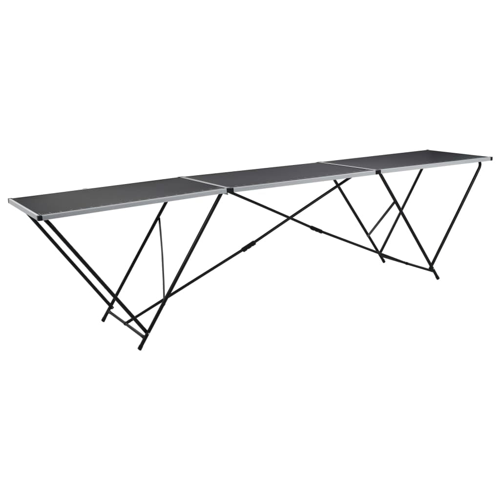 Folding Wallpaper Paste Table Aluminium Strong Metal Portable Pasting Table 