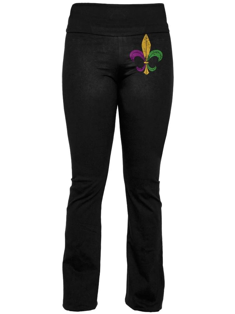 mardi gras yoga pants