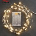 thumbnail image 2 of 2m/4m/5m Christmas STARS Fairy Lights for Bedroom String Battery Powered Adapter Lights Garland Wedding Party Decoration Holiday, 2 of 5