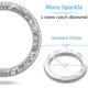 thumbnail image 4 of Car Bling Ring Crystal Car Stickers Rings Womens Car Decals,2pcs Push Start Button Bling Ignition Ring Sticker,bling Car Interior Accessory Fo, 4 of 5