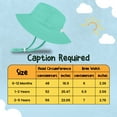 thumbnail image 5 of Protective Baby Sun Hat With UPF 50+ Protection Adjustable Infant Summer Beach Bucket Hats For Boy & Girl Breathable Toddler Swim Pool Play Sunhat With Wide Brim 2-5 Years Mint (50-54 cm), 5 of 5