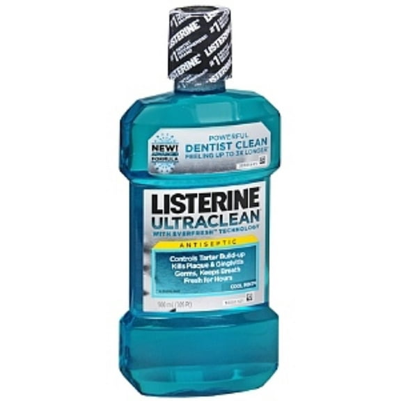 Listerine Ultraclean Antiseptic Cool Mint 500 mL (Pack of 2)