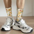 thumbnail image 6 of Haiem Retro 70s 60s Flower Pattern Crew Socks – Soft & Durable Moisture-wicking Socks, Stay-Up Fit for Business, Work, and Casual Wear Size 5-11, 6 of 6