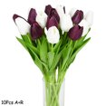 thumbnail image 3 of 10 piezas de tulipán artificial de tacto real, ramo de flores artificiales de PE para decoración de bodas, flores para decoración del hogar y el jardín, 3 of 5